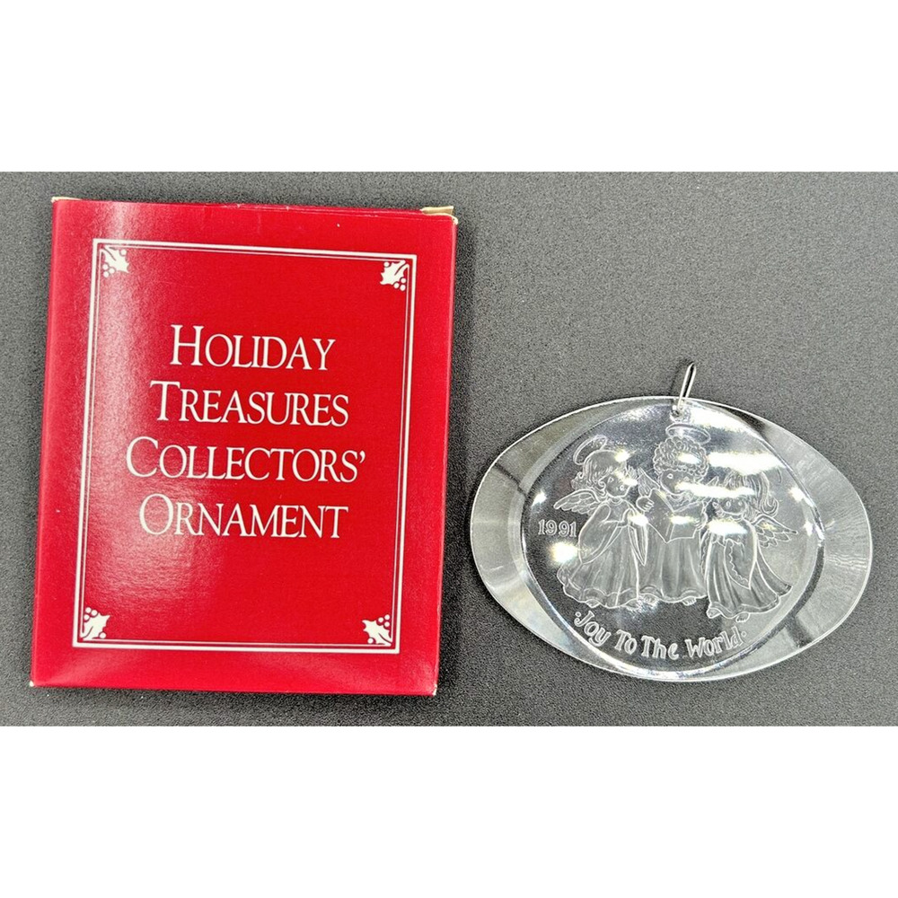 1991‎ Christmas Treasures "Joy" Collectors' Acrylic Ornament SKU U232